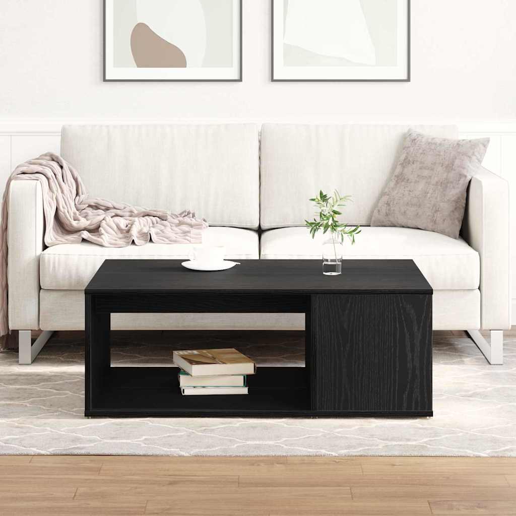 Mesa de Café Roble Negro 90 x 67 x 33 cm Madera de ingeniería