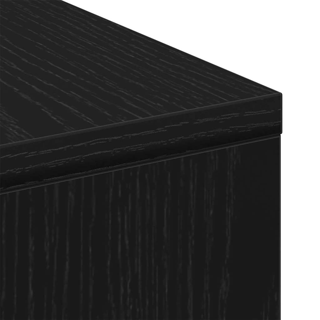 Mesa de Café Roble Negro 90 x 90 x 28 cm Madera de ingeniería