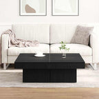 Mesa de Café Roble Negro 90 x 90 x 28 cm Madera de ingeniería