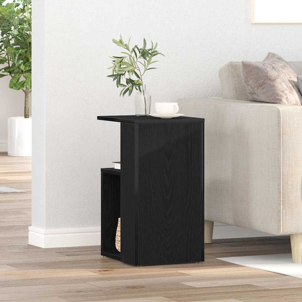 Mesa lateral Roble Negro 36 x 30 x 56 cm Madera de ingeniería