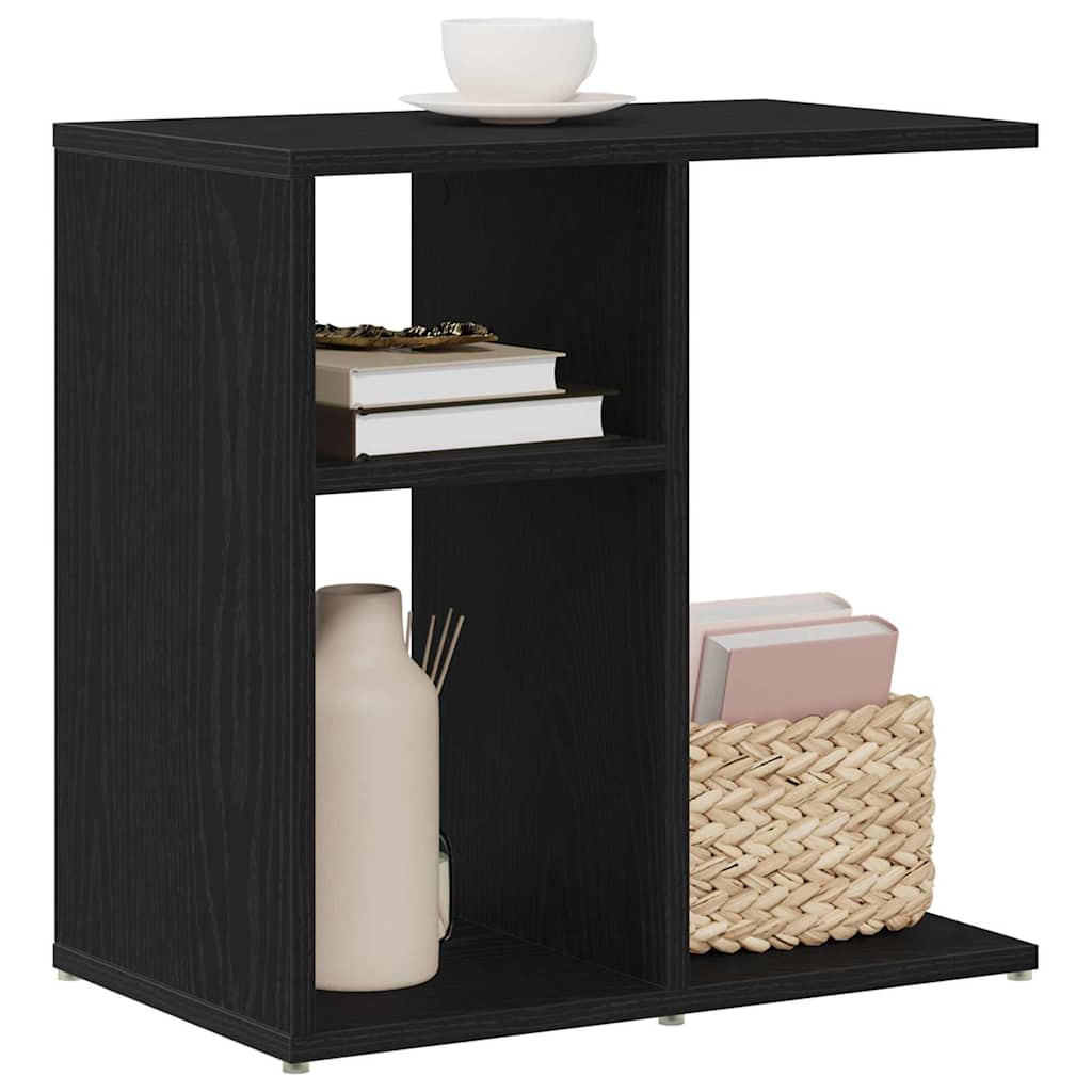 Mesa lateral Roble Negro 50 x 30 x 50 cm Madera de ingeniería
