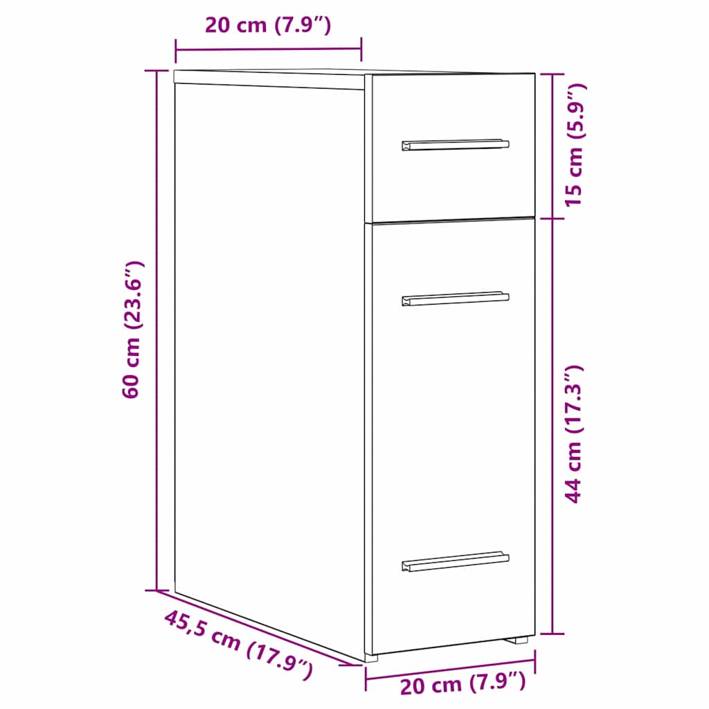 Gabinete de Botica Madera vieja 20 x 45,5 x 60 cm