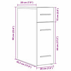 Gabinete de Botica Madera vieja 20 x 45,5 x 60 cm