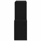 Estante de pared con estante Roble Negro 76 x 15 x 53 cm