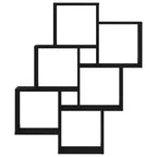 Estante de pared con estante Roble Negro 78 x 15 x 93 cm