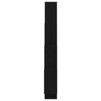 Estante de pared con estante Roble Negro 90 x 15 x 119,5 cm