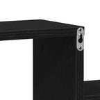 Estante de pared con estante Roble Negro 80 x 15 x 78,5 cm