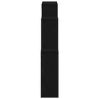 Estante de pared con estante Roble Negro 80 x 15 x 78,5 cm