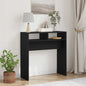 Mesa Consola Roble negro 105 x 30 x 80 cm Madera contrachapada