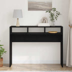 Mesa Consola Roble negro 105 x 30 x 80 cm Madera contrachapada
