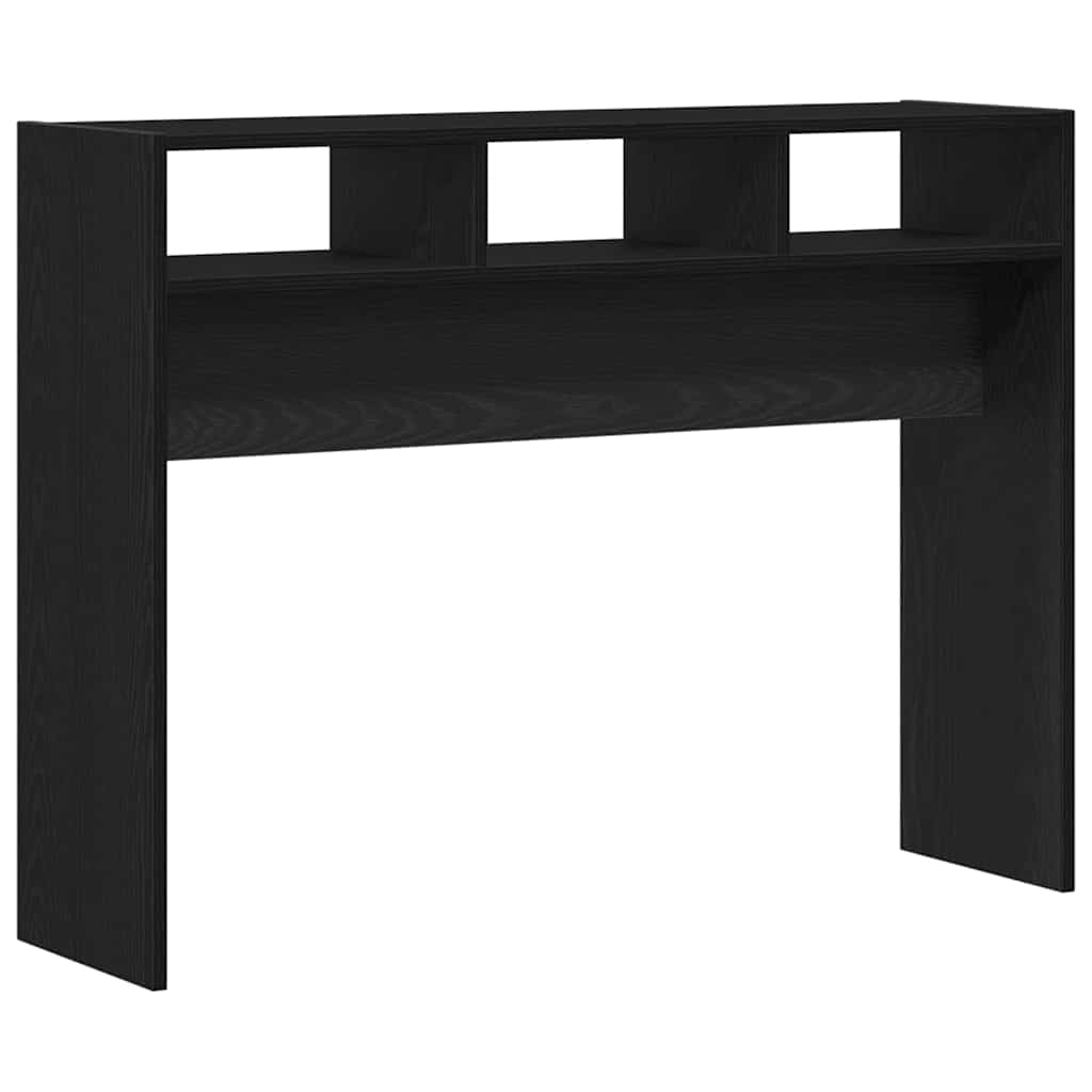 Mesa Consola Roble negro 105 x 30 x 80 cm Madera contrachapada