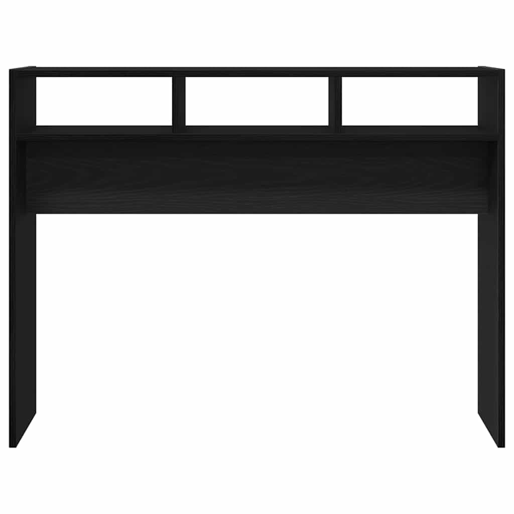 Mesa Consola Roble negro 105 x 30 x 80 cm Madera contrachapada