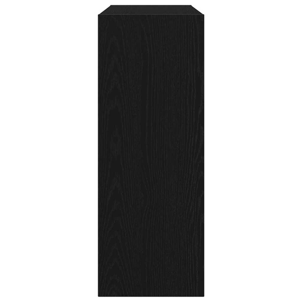 Mesa Consola Roble negro 105 x 30 x 80 cm Madera contrachapada