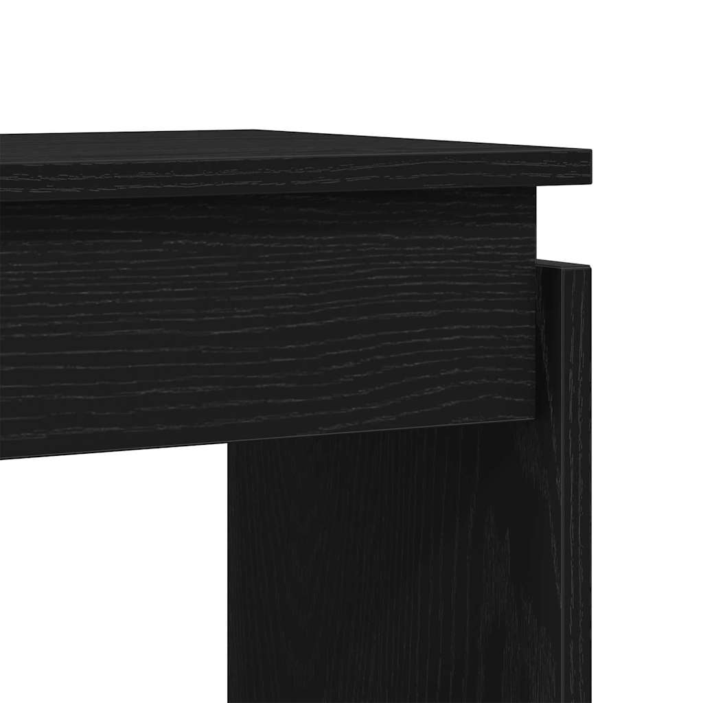 Mesa Consola Roble Negro 80 x 30 x 102 cm Madera de ingeniería