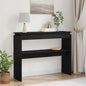 Mesa Consola Roble Negro 80 x 30 x 102 cm Madera de ingeniería