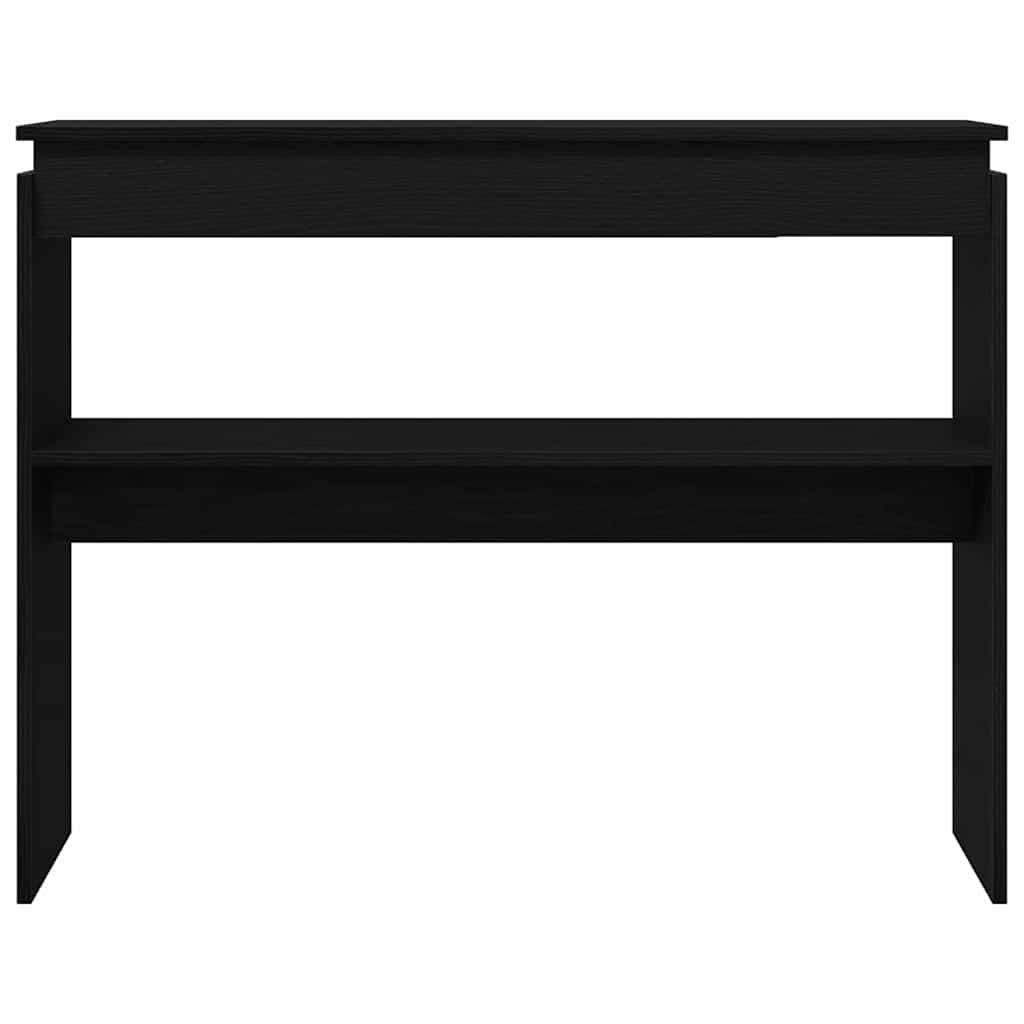 Mesa Consola Roble Negro 80 x 30 x 102 cm Madera de ingeniería