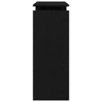 Mesa Consola Roble Negro 80 x 30 x 102 cm Madera de ingeniería
