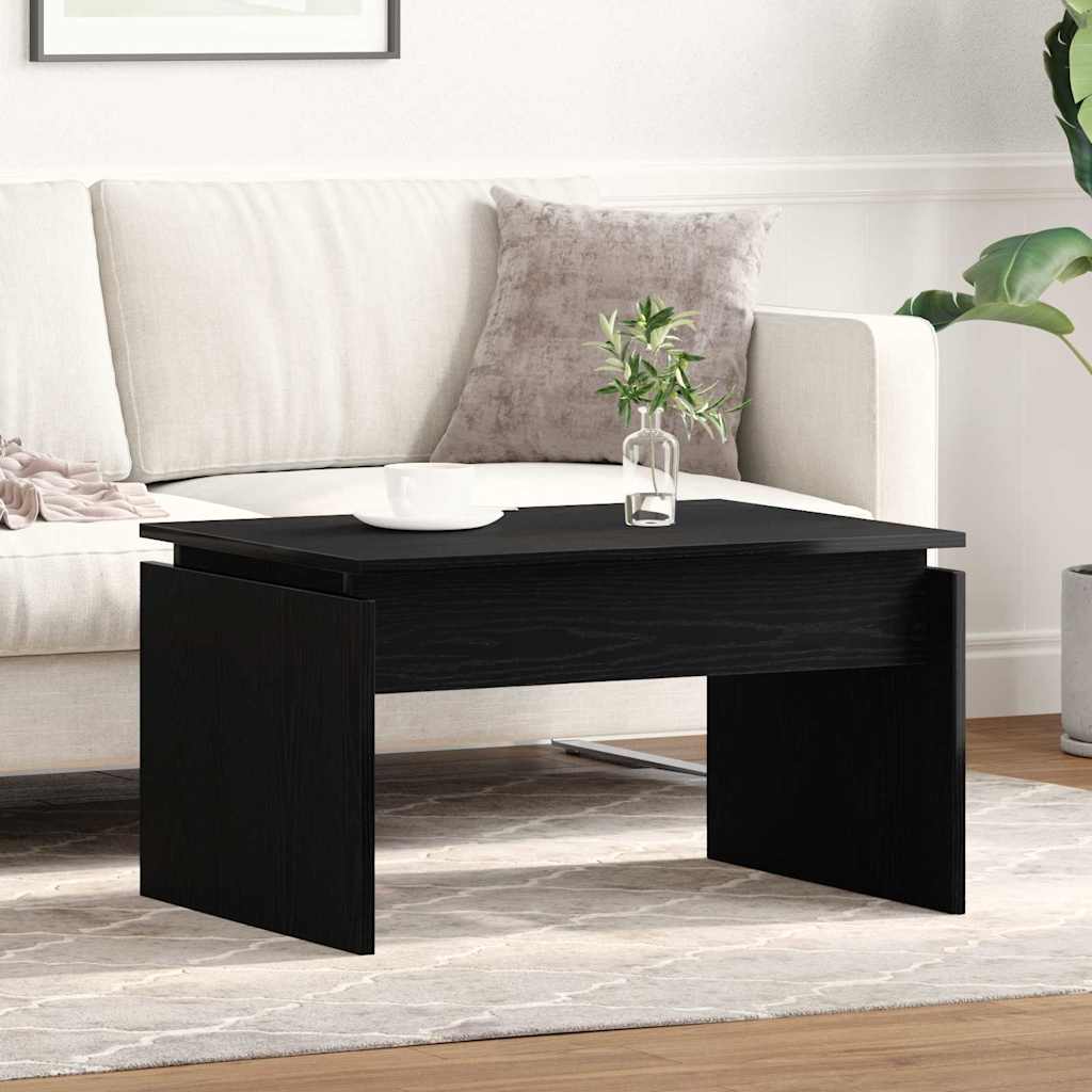 Mesa de Café Roble Negro 68 x 50 x 38 cm Madera de ingeniería