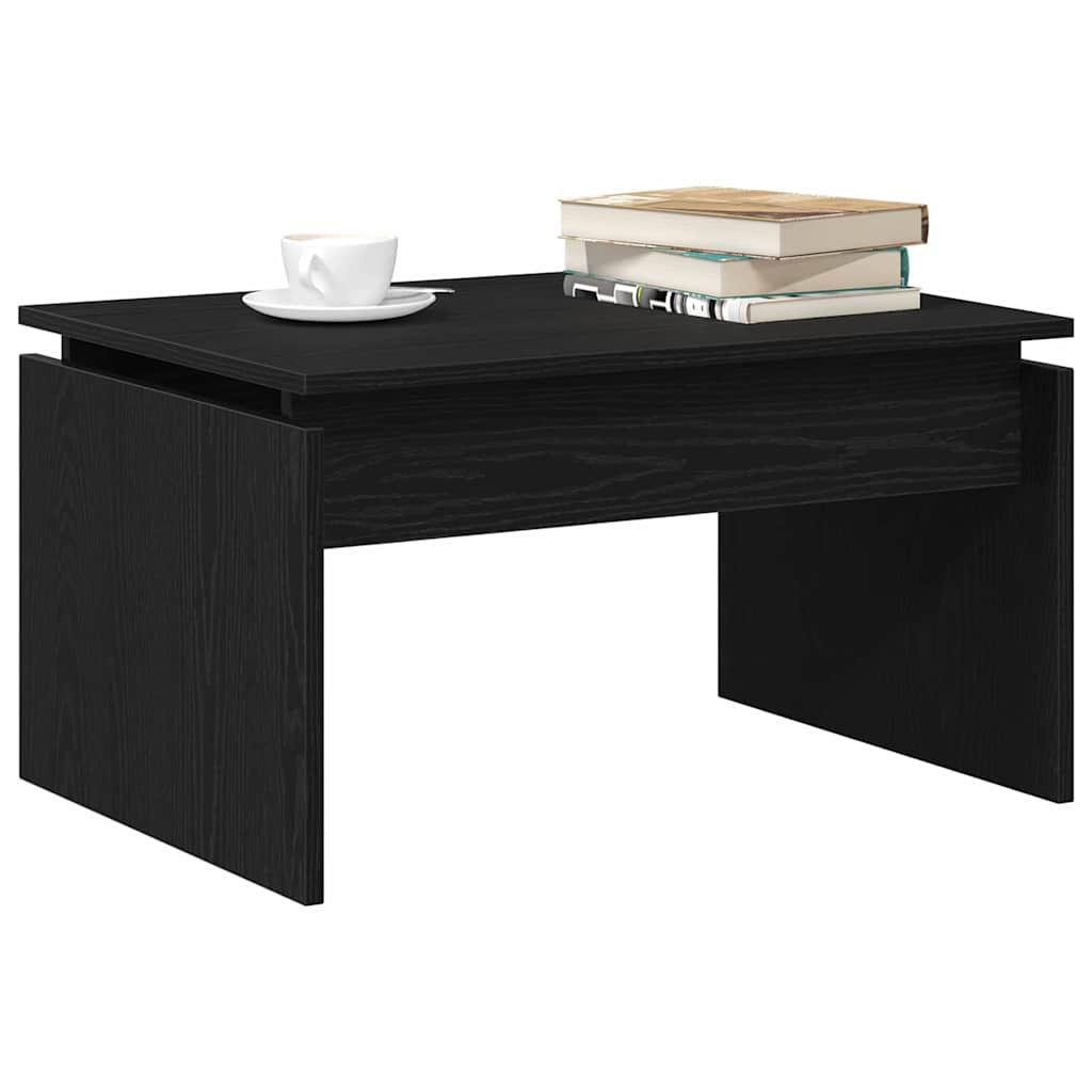 Mesa de Café Roble Negro 68 x 50 x 38 cm Madera de ingeniería