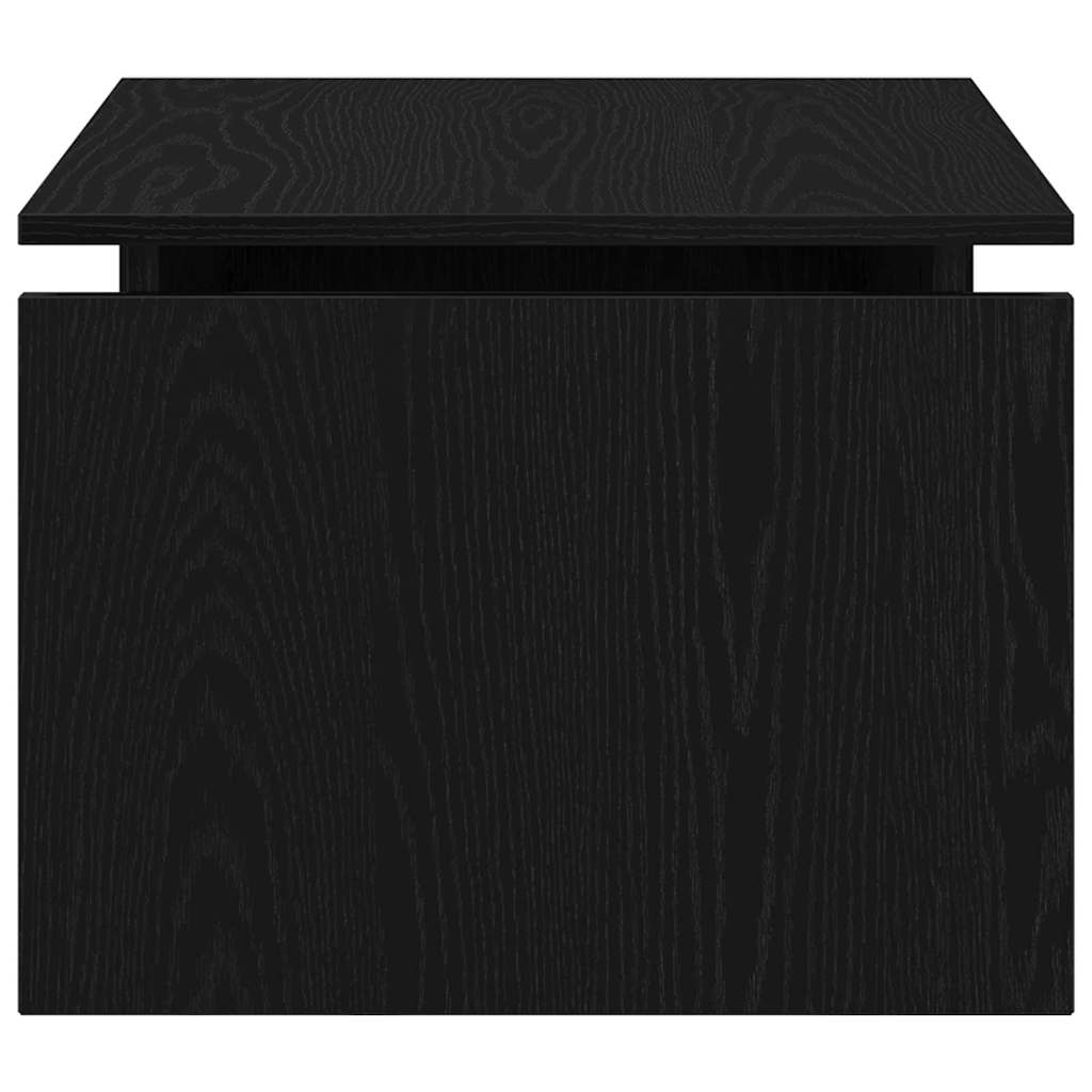 Mesa de Café Roble Negro 68 x 50 x 38 cm Madera de ingeniería