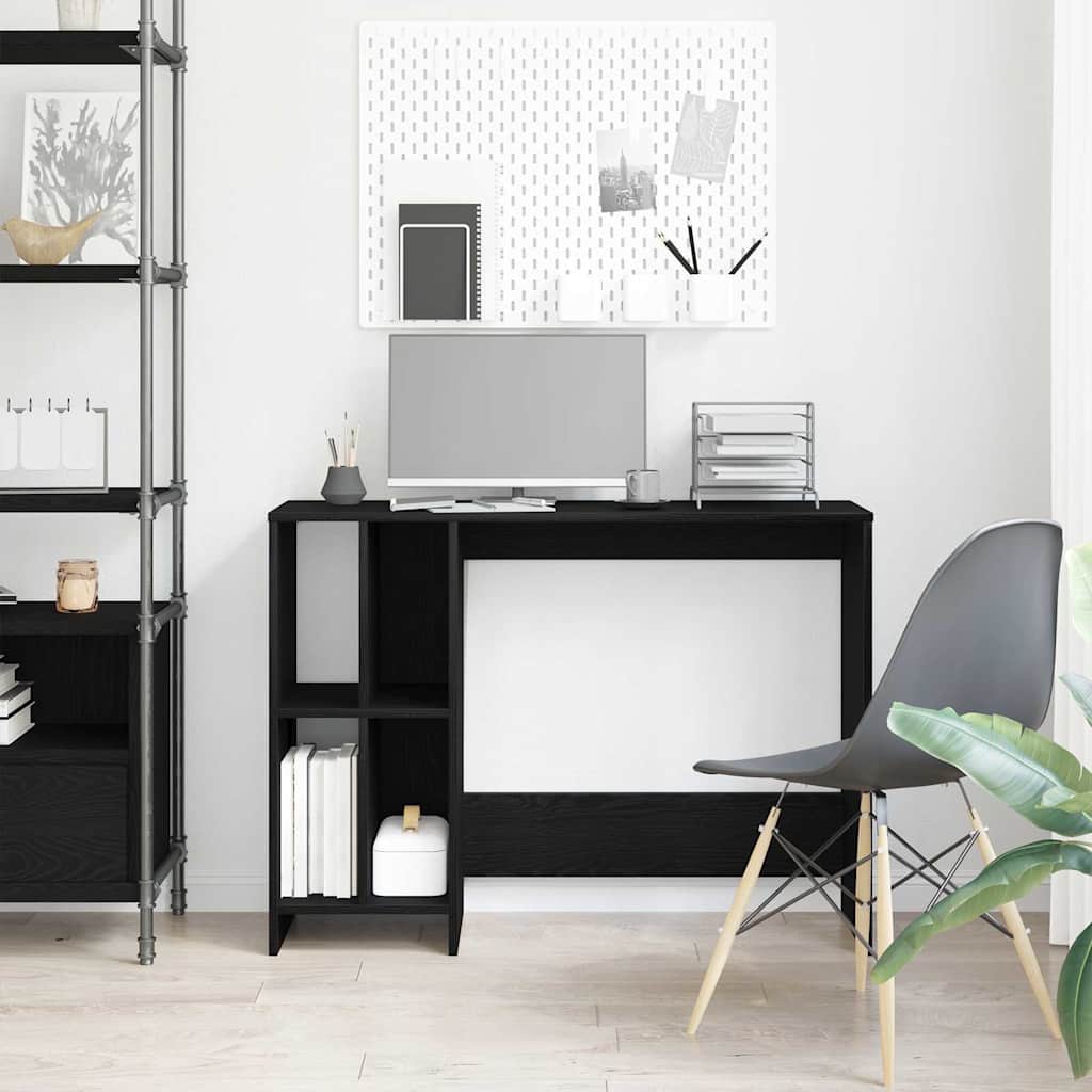 Escritorio Roble Negro 102,5 x 35 x 75 cm Madera de ingeniería