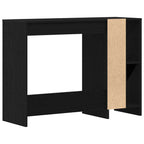 Escritorio Roble Negro 102,5 x 35 x 75 cm Madera de ingeniería