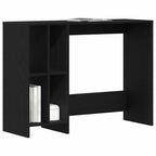 Escritorio Roble Negro 102,5 x 35 x 75 cm Madera de ingeniería
