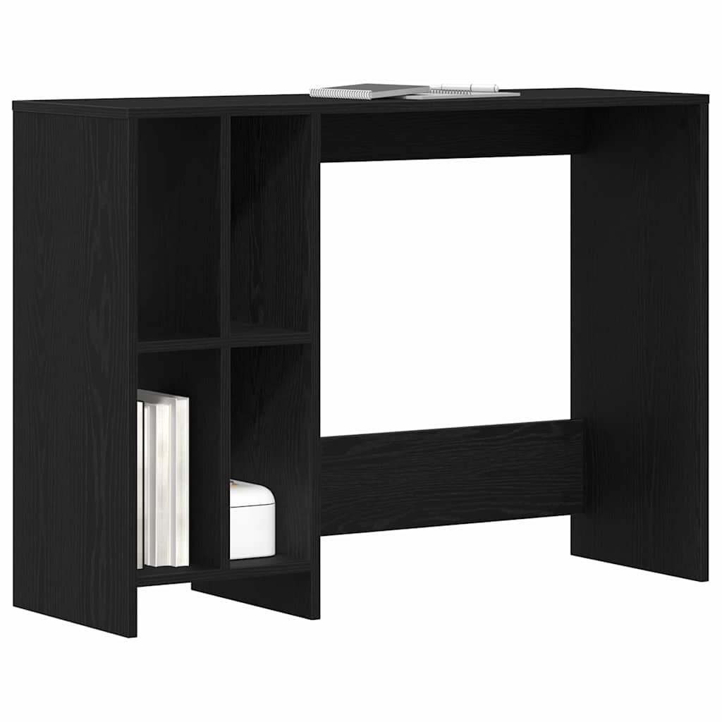 Escritorio Roble Negro 102,5 x 35 x 75 cm Madera de ingeniería