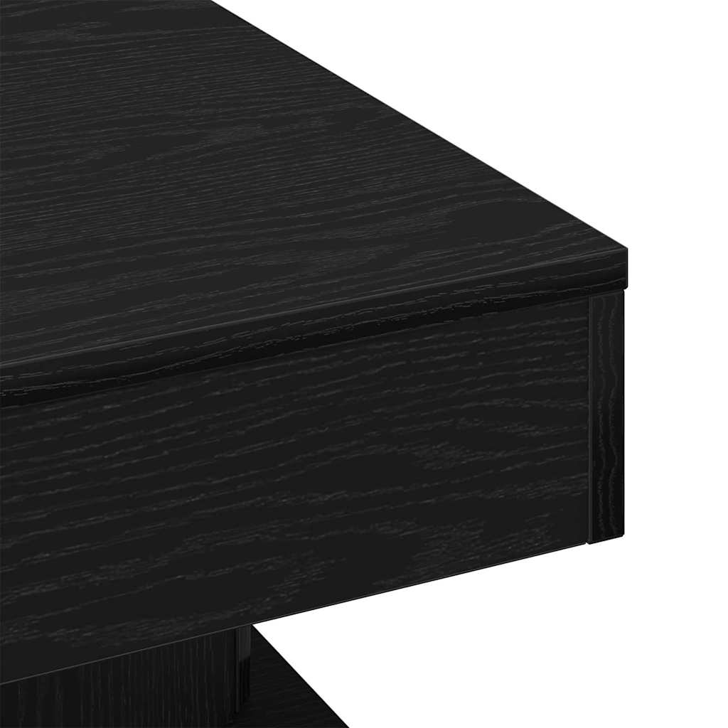 Mesa de Café Roble Negro 57 x 57 x 30 cm Madera de ingeniería