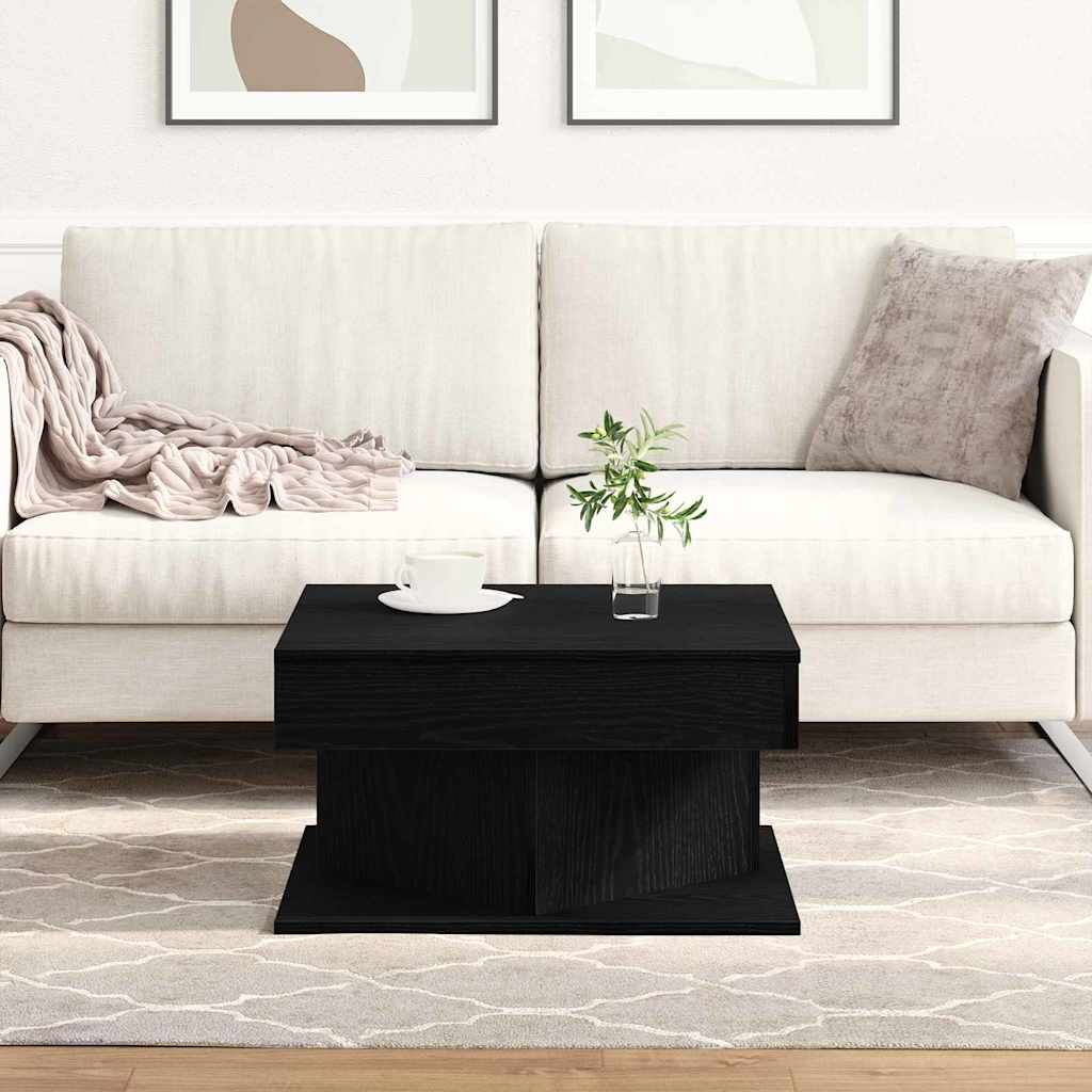 Mesa de Café Roble Negro 57 x 57 x 30 cm Madera de ingeniería
