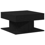 Mesa de Café Roble Negro 57 x 57 x 30 cm Madera de ingeniería