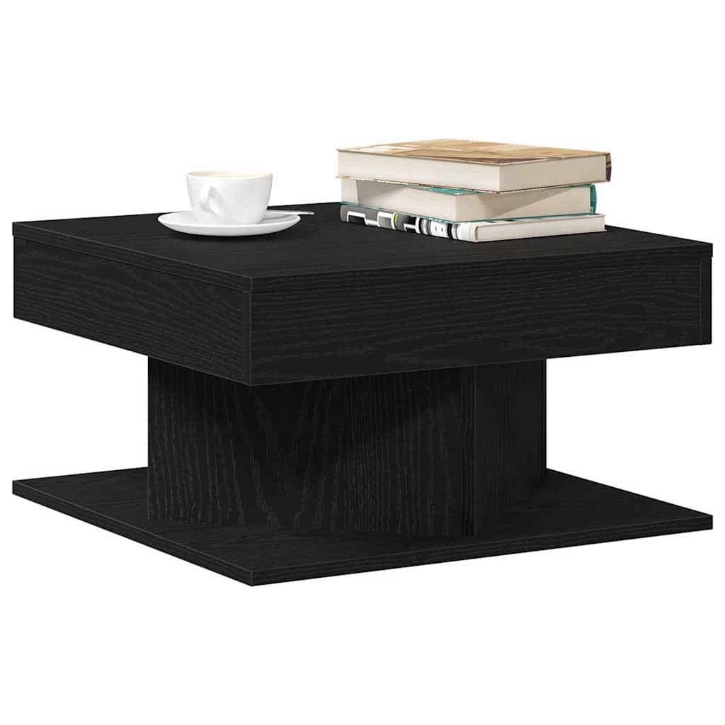Mesa de Café Roble Negro 57 x 57 x 30 cm Madera de ingeniería