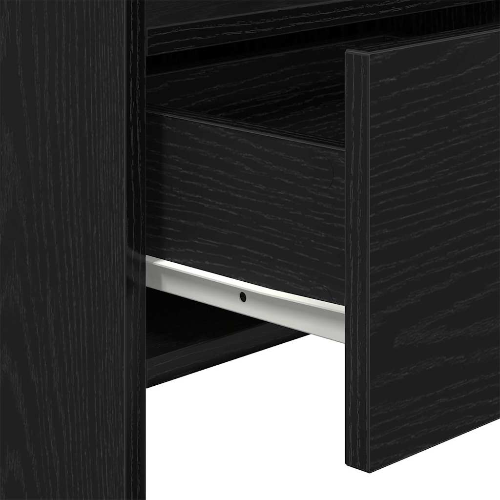 Vitrina Roble Negro 105 x 30 x 70 cm Madera contrachapada