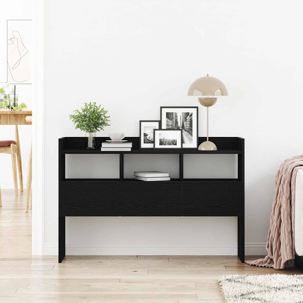 Vitrina Roble Negro 105 x 30 x 70 cm Madera contrachapada