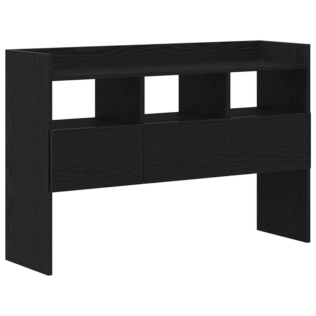 Vitrina Roble Negro 105 x 30 x 70 cm Madera contrachapada