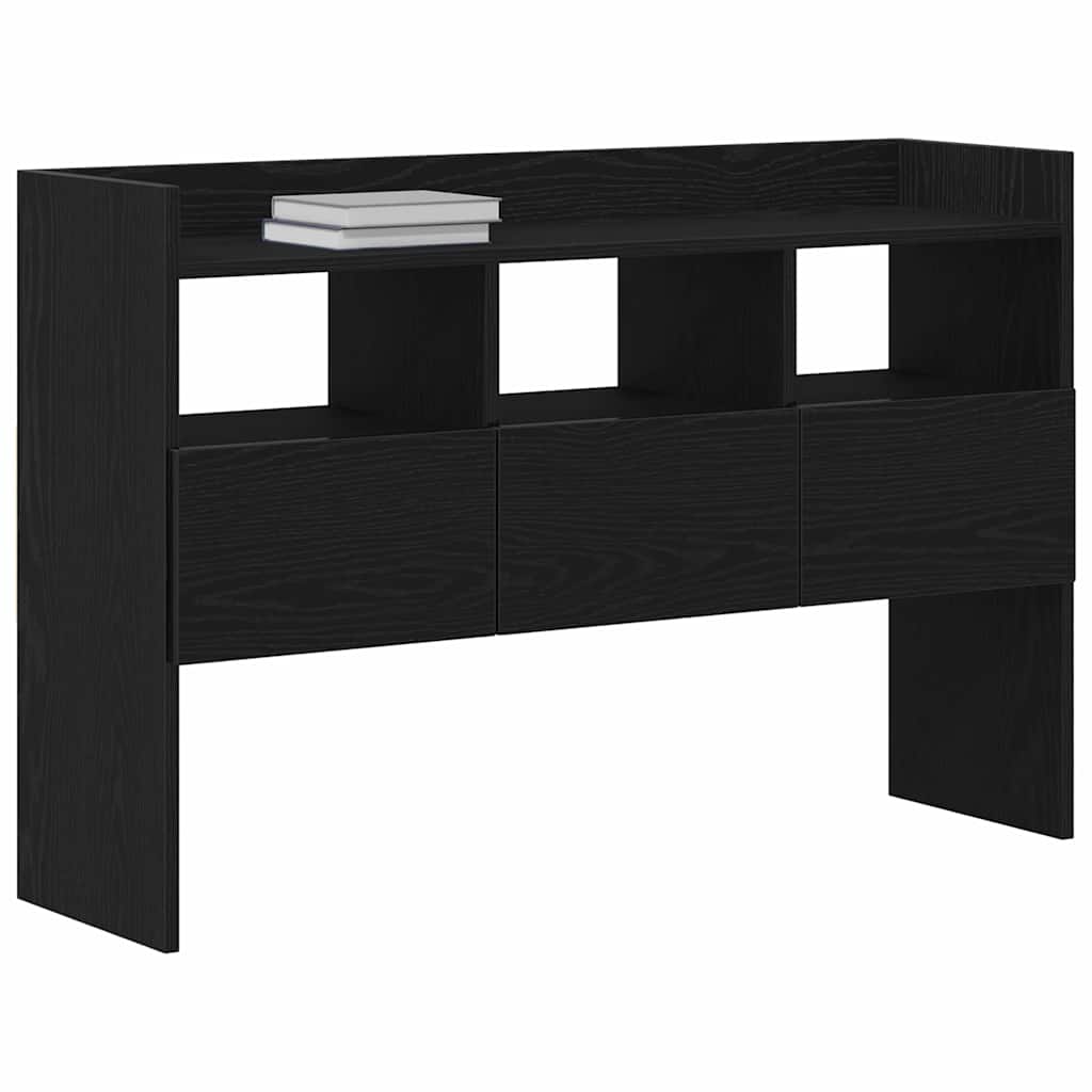 Vitrina Roble Negro 105 x 30 x 70 cm Madera contrachapada