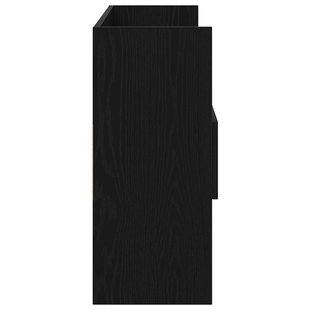 Vitrina Roble Negro 105 x 30 x 70 cm Madera contrachapada