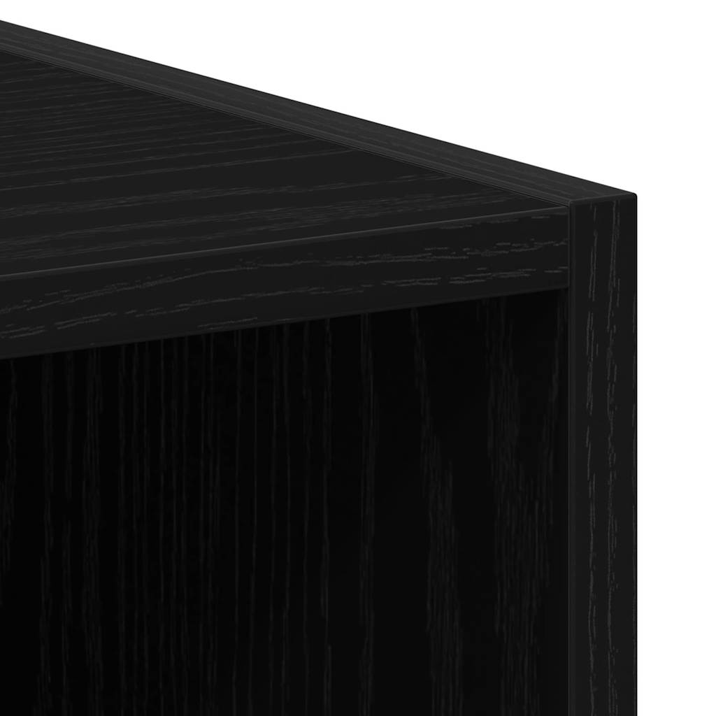 Armario para lavadora Roble Negro 64 x 24 x 190 cm