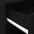 Gabinete rodante con rueda Roble Negro 45 x 38 x 54 cm