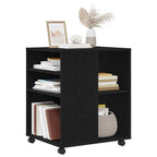 Armario de almacenamiento Roble Negro 60 x 53 x 72,5 cm