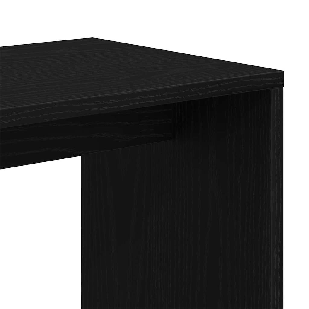 Mesa Nido 3 pcs Roble Negro Madera de ingeniería