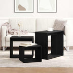 Mesa Nido 3 pcs Roble Negro Madera de ingeniería