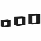 Mesa Nido 3 pcs Roble Negro Madera de ingeniería