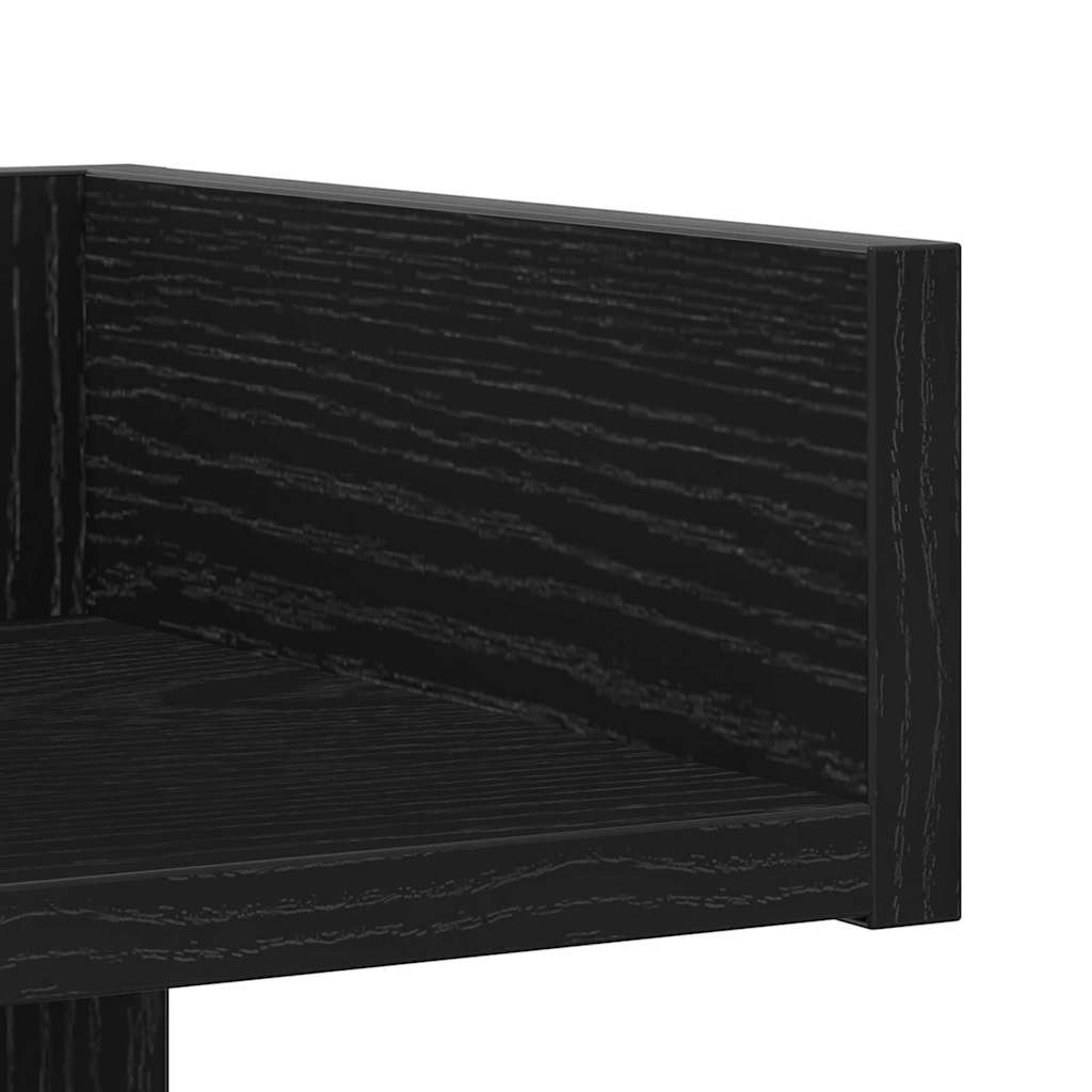 Estantería Roble Negro 48 x 25,5 x 140 cm Madera contrachapada