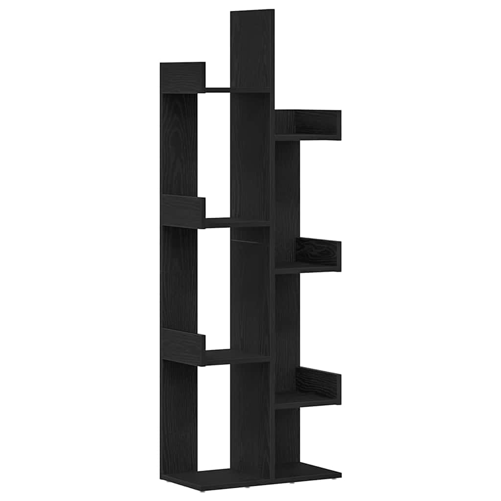 Estantería Roble Negro 48 x 25,5 x 140 cm Madera contrachapada
