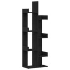 Estantería Roble Negro 48 x 25,5 x 140 cm Madera contrachapada