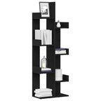 Estantería Roble Negro 48 x 25,5 x 140 cm Madera contrachapada