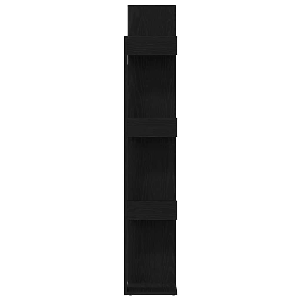 Estantería Roble Negro 48 x 25,5 x 140 cm Madera contrachapada
