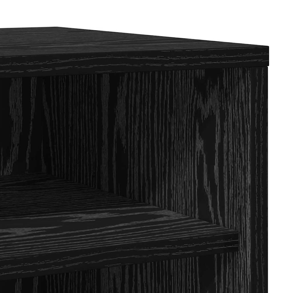 Armario para Zapatos 2 pcs Roble Negro 32 x 35 x 70 cm