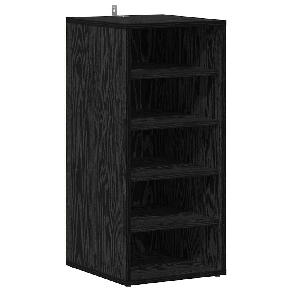 Armario para Zapatos 2 pcs Roble Negro 32 x 35 x 70 cm